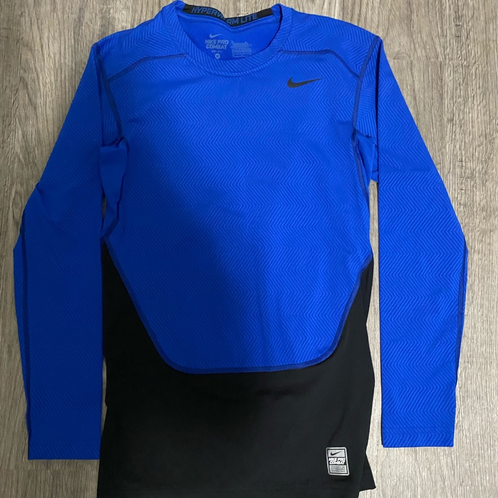 Nike sweatshirt and dri fit long sleeve(size md)
